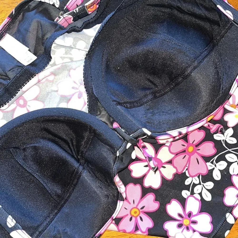 VICTORIA’S SECRET 36B UNDERWIRE TANKINI FLORAL TANKINI TOP